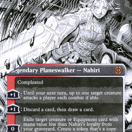Nahiri, the Unforgiving (Showcase) (Borderless) [Phyrexia: All Will Be One]