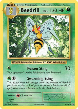 Beedrill - 7/108 [XY - Evolutions] Reverse Holofoil