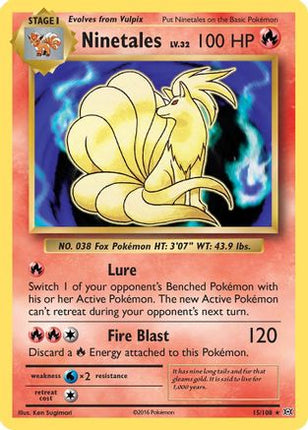 Ninetales - 15/108 [XY - Evolutions] Reverse Holofoil