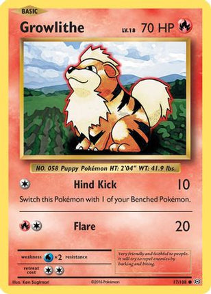 Growlithe - 17/108 [XY - Evolutions] Reverse Holofoil