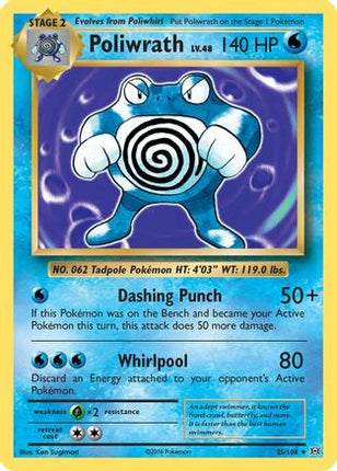 Poliwrath - 25/108 [XY - Evolutions] Reverse Holofoil