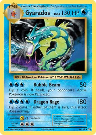 Gyarados - 34/108 [XY - Evolutions] Holofoil