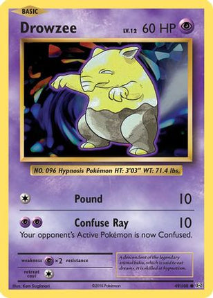 Drowzee - 49/108 [XY - Evolutions] Reverse Holofoil