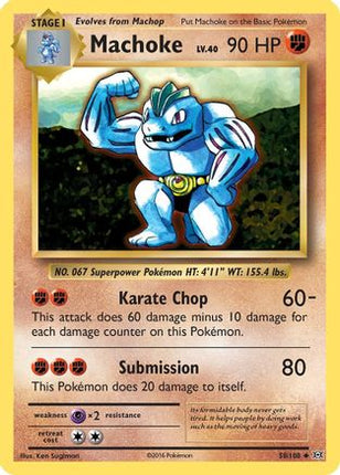 Machoke - 58/108 [XY - Evolutions] Reverse Holofoil