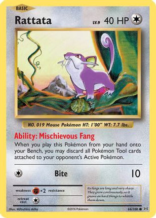 Rattata - 66/108 [XY - Evolutions] Reverse Holofoil