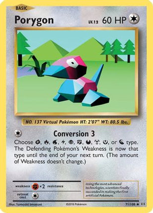 Porygon - 71/108 [XY - Evolutions] Reverse Holofoil