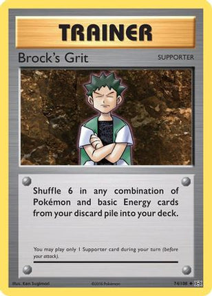 Brock's Grit - 74/108 [XY - Evolutions] Reverse Holofoil