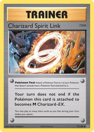 Charizard Spirit Link - 75/108 [XY - Evolutions] Reverse Holofoil
