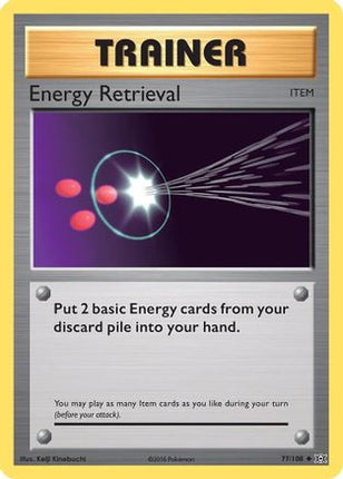 Energy Retrieval - 77/108 [XY - Evolutions] Reverse Holofoil