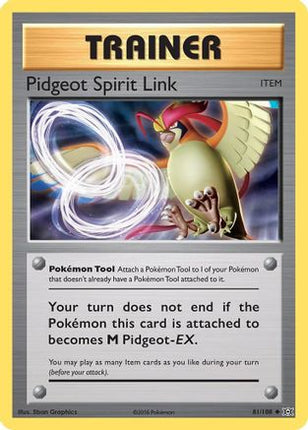 Pidgeot Spirit Link - 81/108 [XY - Evolutions] Reverse Holofoil
