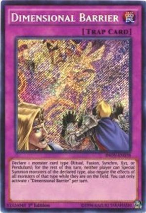 Dimensional Barrier (Secret Rare) [INOV-EN078] Unlimited