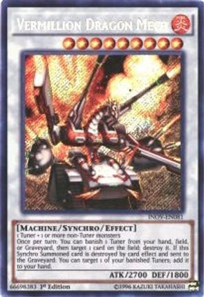 Vermillion Dragon Mech (Secret Rare) [INOV-EN081] 1st Edition