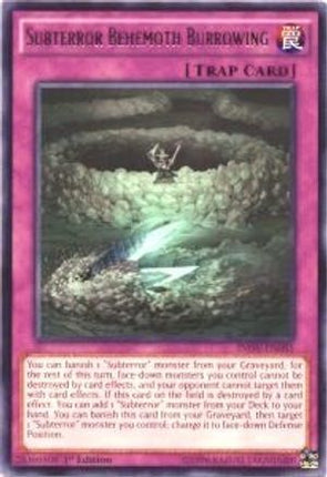 Subterror Behemoth Burrowing (Rare) [INOV-EN085] Unlimited