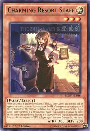 Charming Resort Staff (Rare) [INOV-EN086] Unlimited