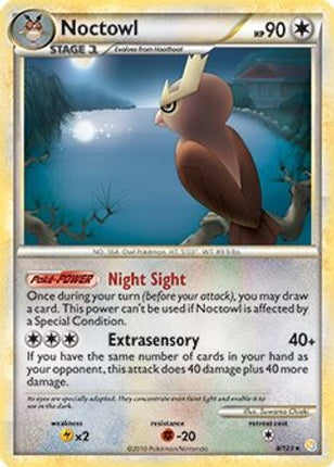 Noctowl - 8/123 (HeartGold & SoulSilver) [Deck Exclusives]
