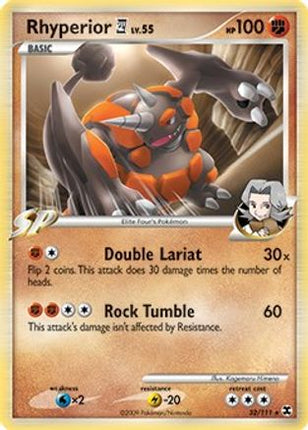 Rhyperior E4 - 32/111 (DPPt Rising Rivals) [Deck Exclusives] Holofoil