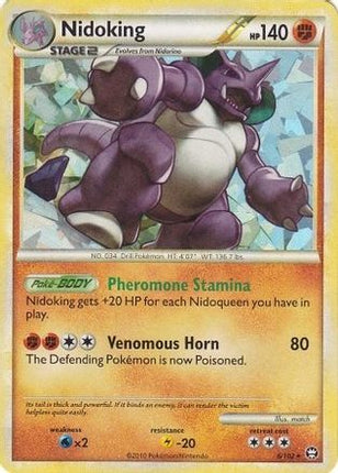 Nidoking - 6/102 (Cracked Ice Holo) [Deck Exclusives] Holofoil