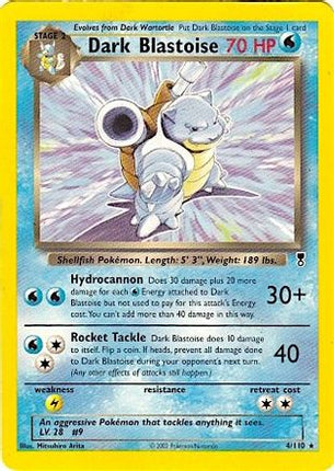 Dark Blastoise - 4/110 (WotC Legendary Collection) [Deck Exclusives]