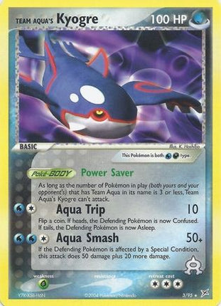 Team Aqua's Kyogre - 3/95 (EX Team Magma vs Team Aqua) [Deck Exclusives]