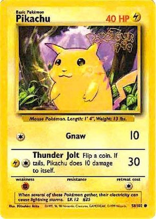 Pikachu - 58/102 (PokeTour 1999) [Miscellaneous Cards & Products]