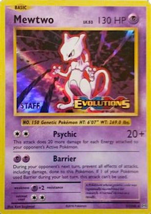 Mewtwo - 51/108 (Prerelease) [Staff] [XY Promos] Holofoil