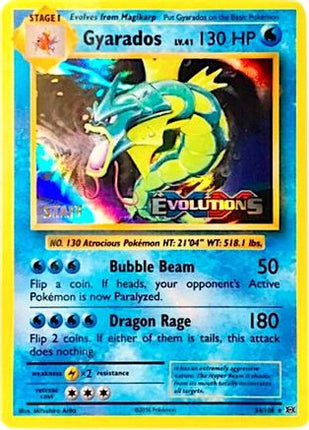 Gyarados - 34/108 (Prerelease) [Staff] [XY Promos] Holofoil