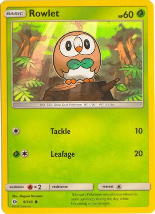 Rowlet - 9/149 (Water Web Holo) [Miscellaneous Cards & Products] Holofoil