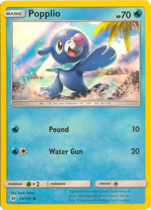 Popplio - 39/149 (Water Web Holo) [Miscellaneous Cards & Products] Holofoil