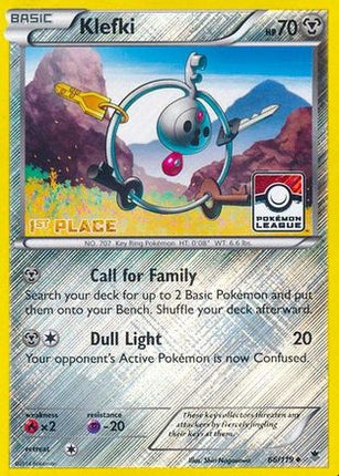 Klefki - 66/119 (Pokemon League) [1st Place] [League & Championship Cards] Reverse Holofoil