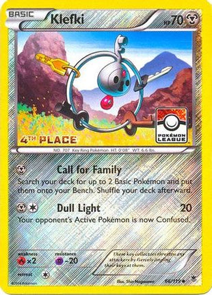 Klefki - 66/119 (League Promo) [4th Place] [League & Championship Cards] Reverse Holofoil