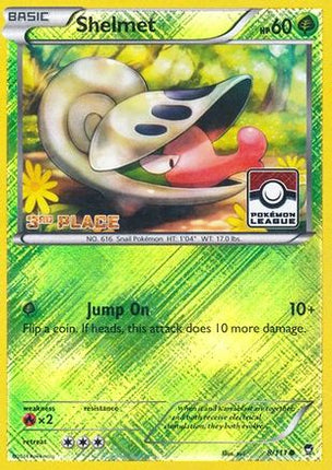 Shelmet - 8/111 (Pokemon League) [3rd Place] [League & Championship Cards] Reverse Holofoil