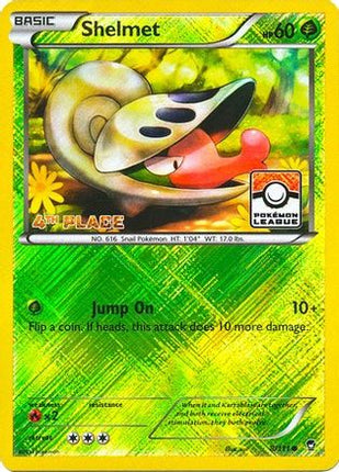 Shelmet - 8/111 (Pokemon League) [4th Place] [League & Championship Cards] Reverse Holofoil