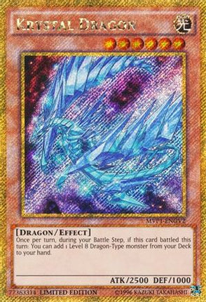 Krystal Dragon (Gold Secret Rare) [MVP1-ENGV2] Limited