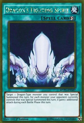 Dragon's Fighting Spirit (Gold Rare) [MVP1-ENG07] 1st Edition