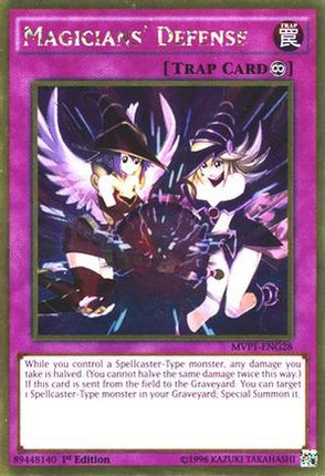 Magicians' Defense (Gold Rare) [MVP1-ENG28] 1st Edition