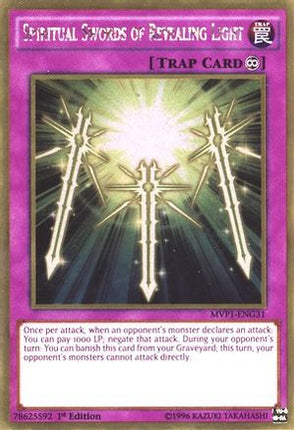 Spiritual Swords of Revealing Light (Gold Rare) [MVP1-ENG31] Unlimited