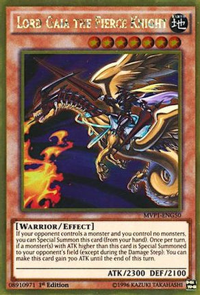 Lord Gaia the Fierce Knight (Gold Rare) [MVP1-ENG50] 1st Edition