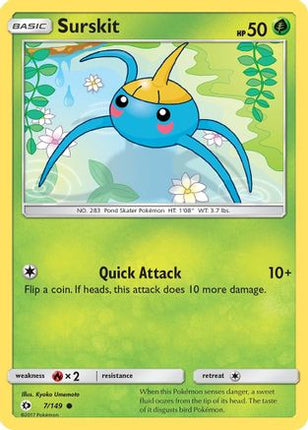 Surskit - 7/108 [SM Base Set] Reverse Holofoil