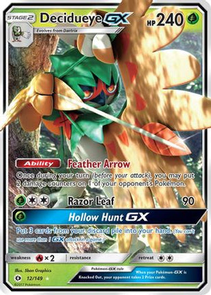 Decidueye GX - 12/149 [SM Base Set] Holofoil