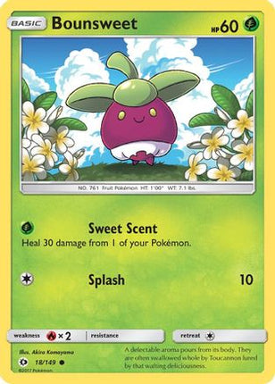 Bounsweet - 18/149 [SM Base Set] Reverse Holofoil
