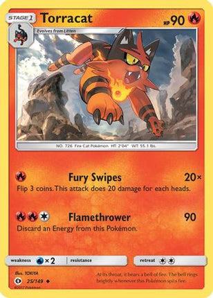 Torracat - 25/108 [SM Base Set]