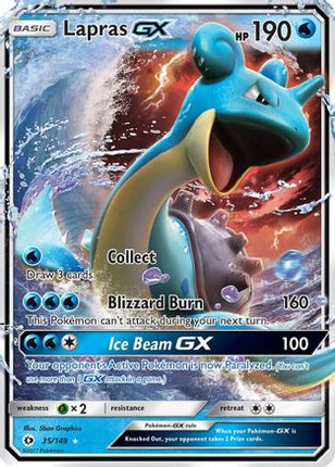 Lapras GX - 35/108 [SM Base Set] Holofoil