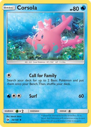 Corsola - 36/108 [SM Base Set]