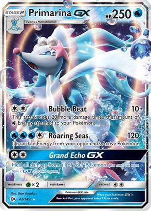 Primarina GX - 42/149 [SM Base Set] Holofoil