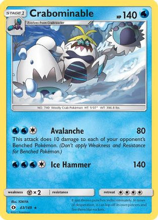 Crabominable - 43/149 [SM Base Set]