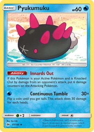 Pyukumuku - 47/149 [SM Base Set] Reverse Holofoil
