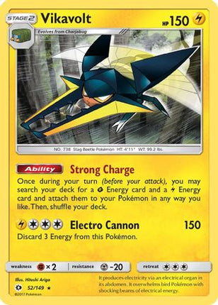 Vikavolt - 52/149 [SM Base Set] Reverse Holofoil
