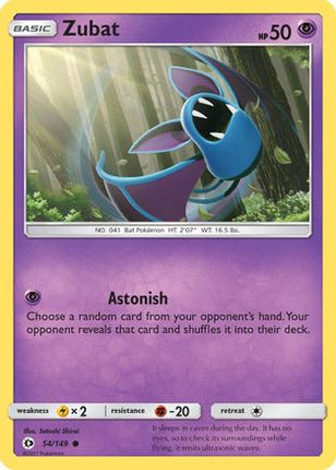 Zubat - 54/149 [SM Base Set] Reverse Holofoil