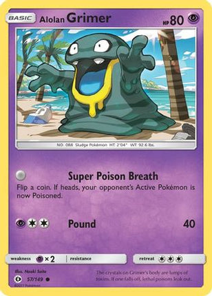 Alolan Grimer - 57/149 [SM Base Set] Reverse Holofoil