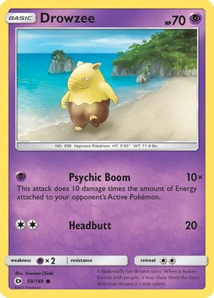 Drowzee - 59/108 [SM Base Set] Reverse Holofoil